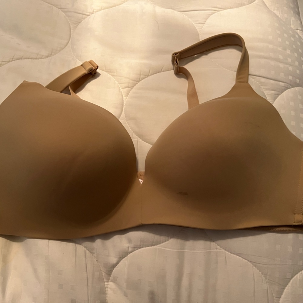 Cacique Simply Wire-free Plunge, Beige 44D